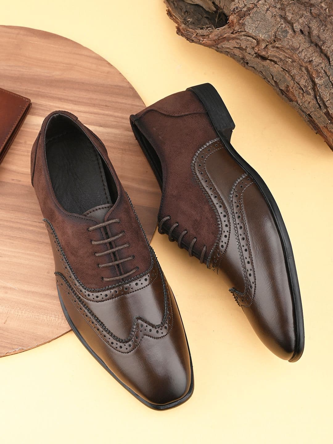House of Pataudi Men Solid Derbys Formal Shoes - view 1