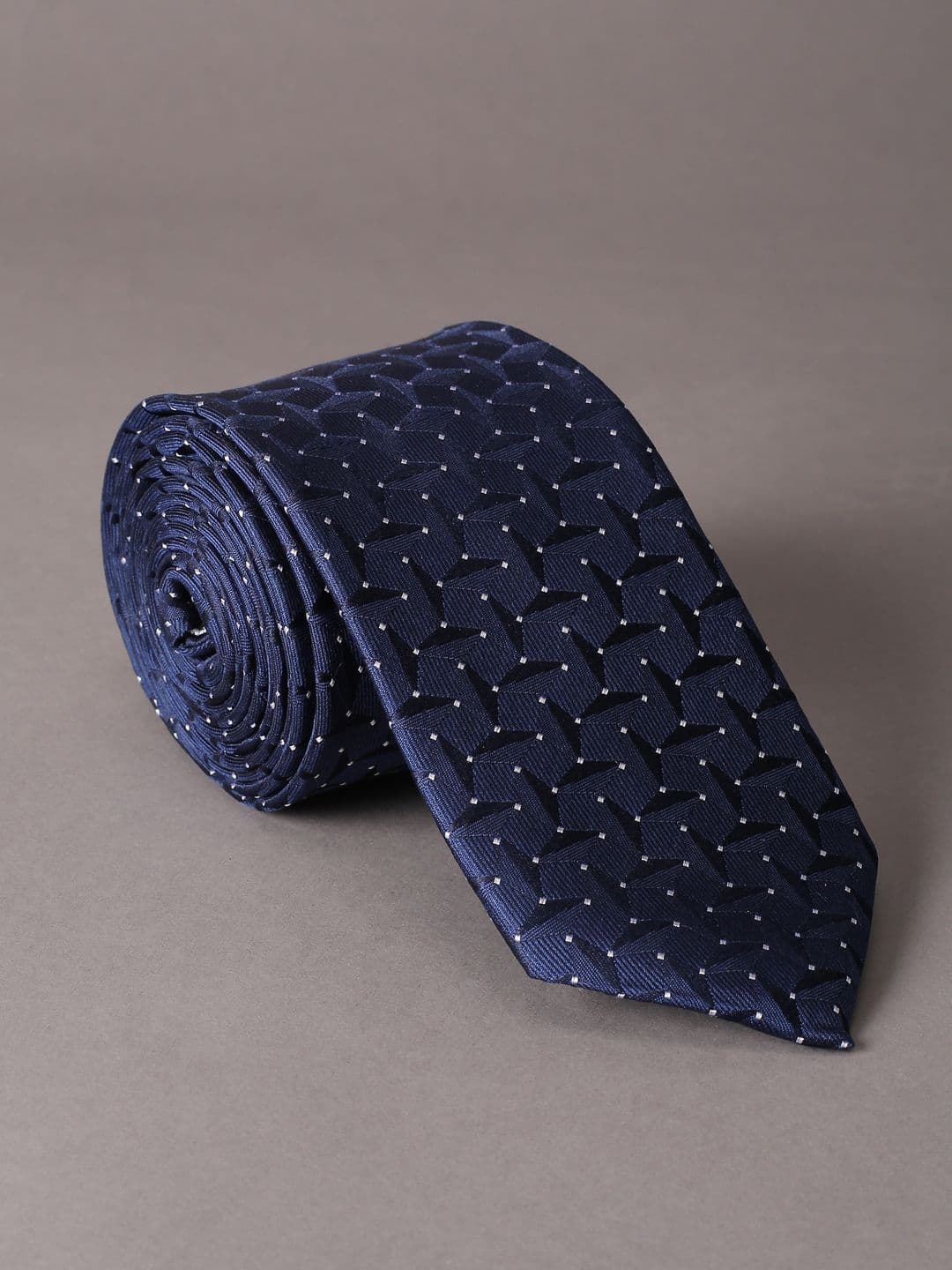 Peter England Men Woven Design Broad Tie - view 1