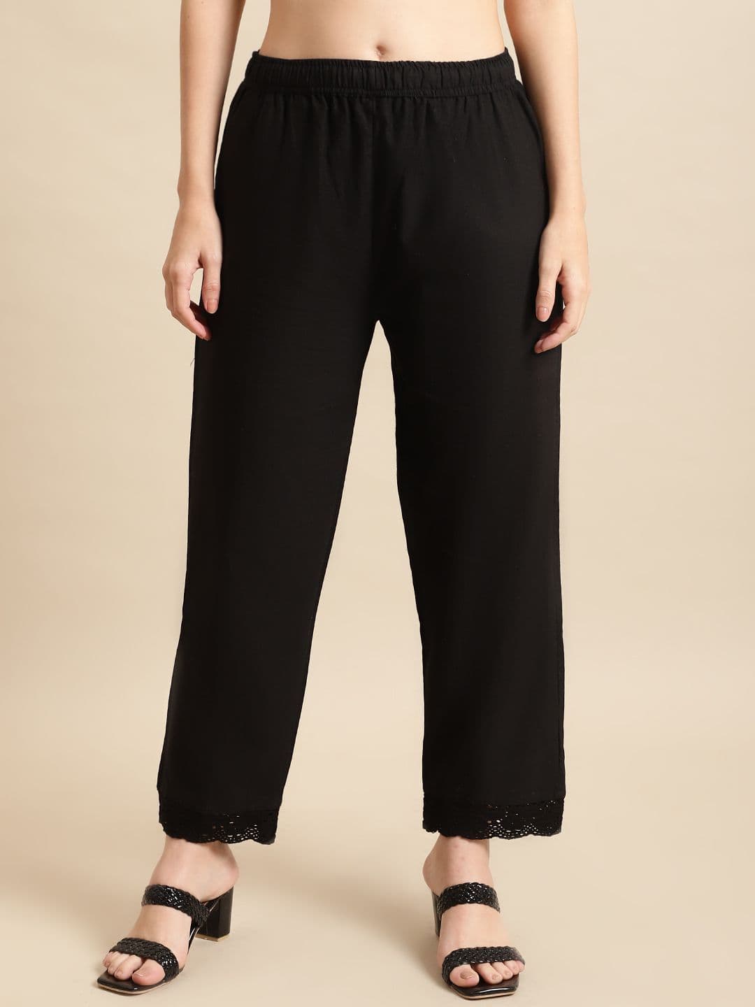 Pistaa Women Ethnic Palazzos - view 1