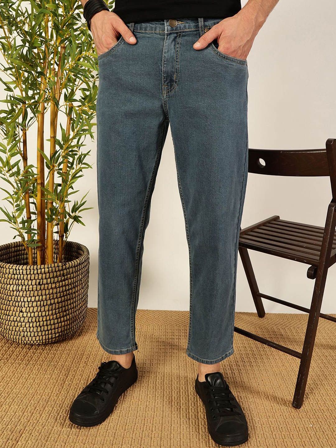 Mast & Harbour Men Smart Tapered Fit Stretchable Jeans