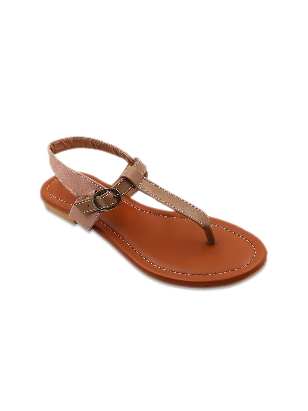 DressBerry Women Solid T-Strap Flats with Buckles - view 1