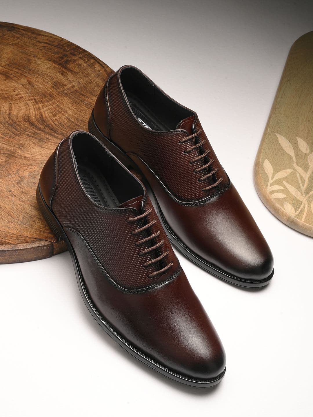 Mactree Men Leather Formal Oxfords - view 1