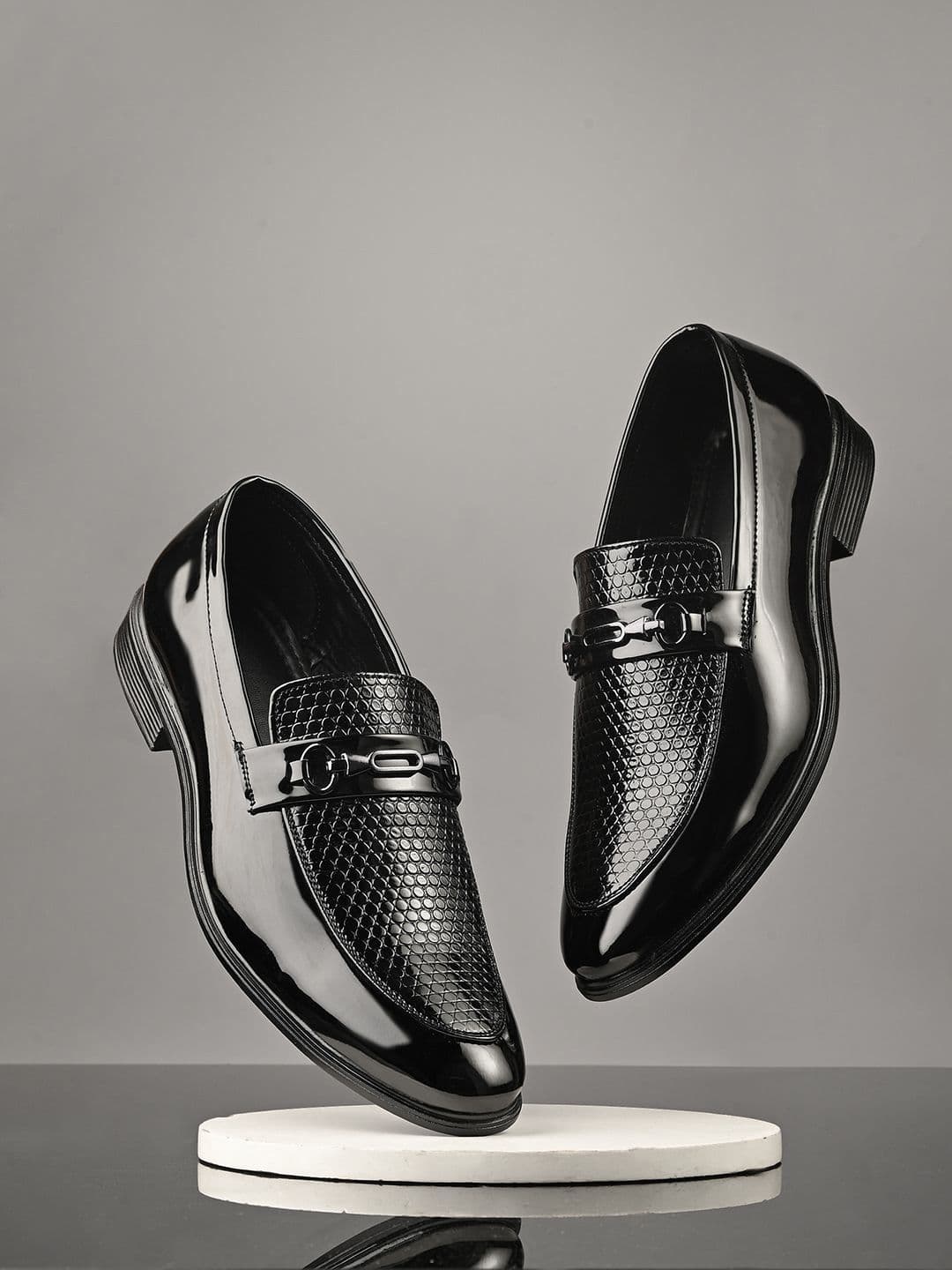 Mactree Men Formal Textured Slip-Ons - view 1