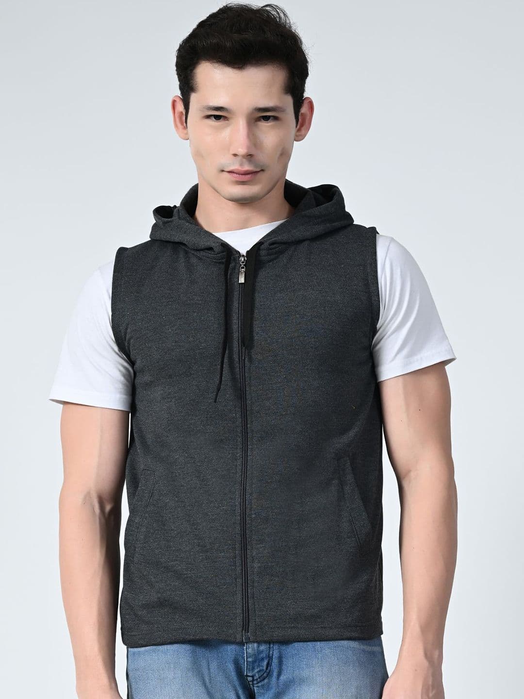 BAESD Men Hooded Lightweight Open Front Jacket - view 1