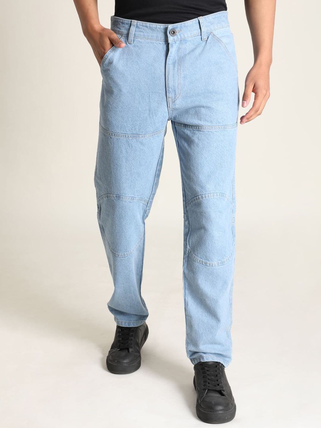 The Roadster Lifestyle Co Men Pure Cotton Tapered Fit Jeans - view 1