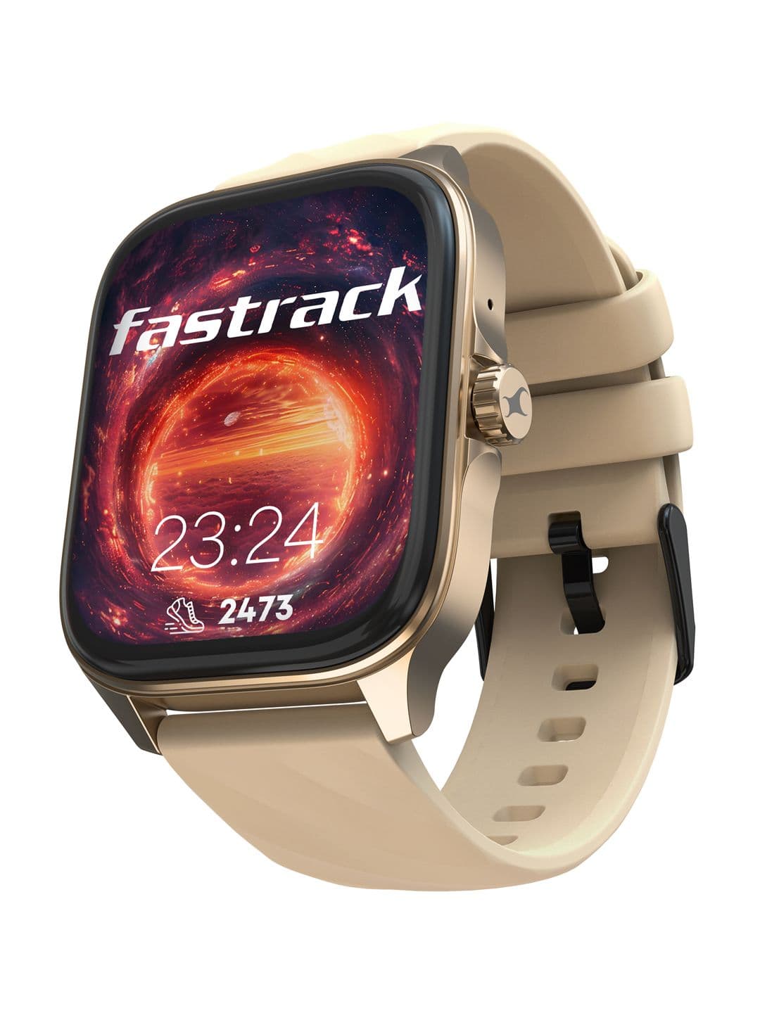 Fastrack Styler FS1 Pro 1.97 AMOLED Display AOD Functional Crown BT Calling IP68 Smart Watch