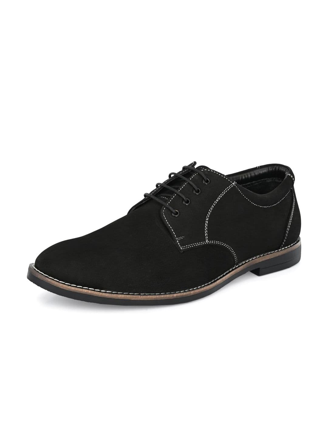 Auserio Men Round Toe Leather Formal Derbys - view 1