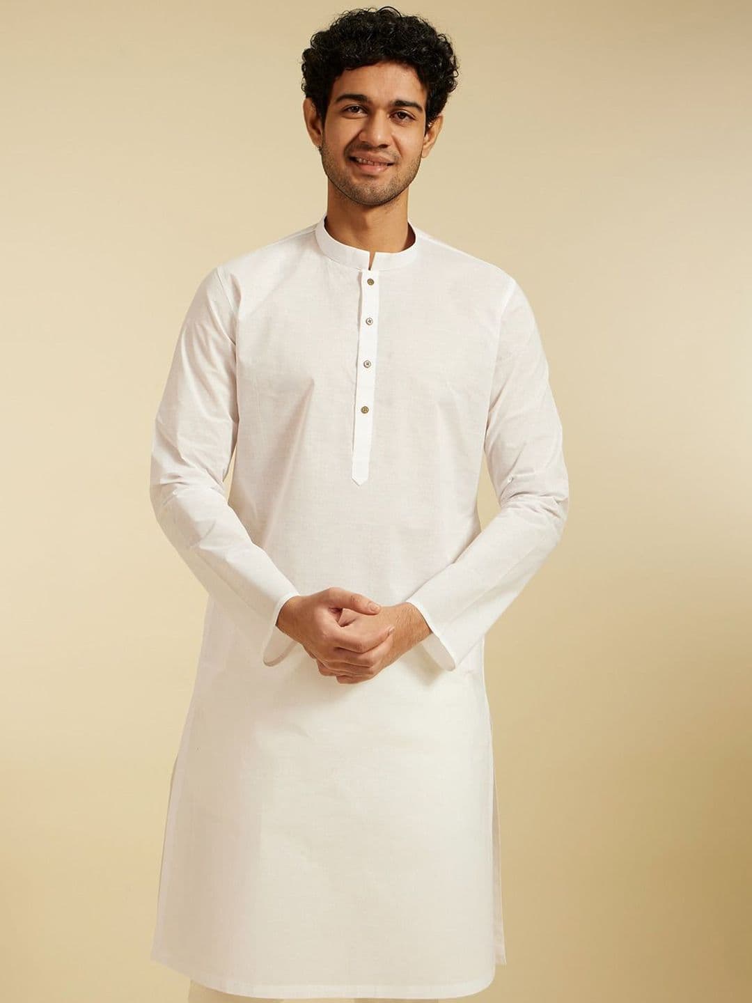 Diwas by Manyavar Mandarin Collar Straight Kurta - view 1