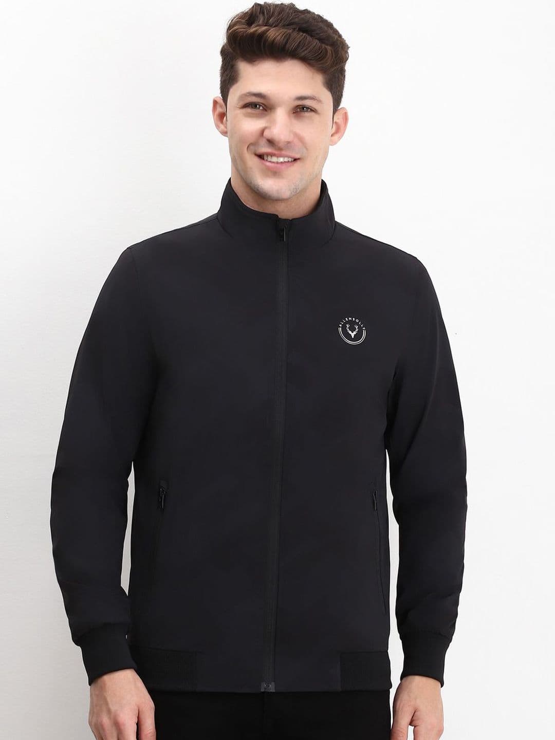 Allen Solly Men Brand Logo Printed Mock Collar Sporty Jacket - view 1