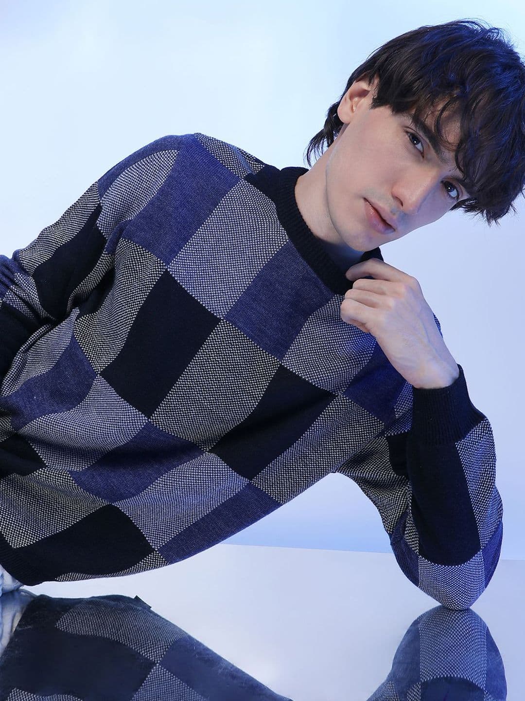 CAHOOT Men Checked Pullover Sweater - view 1