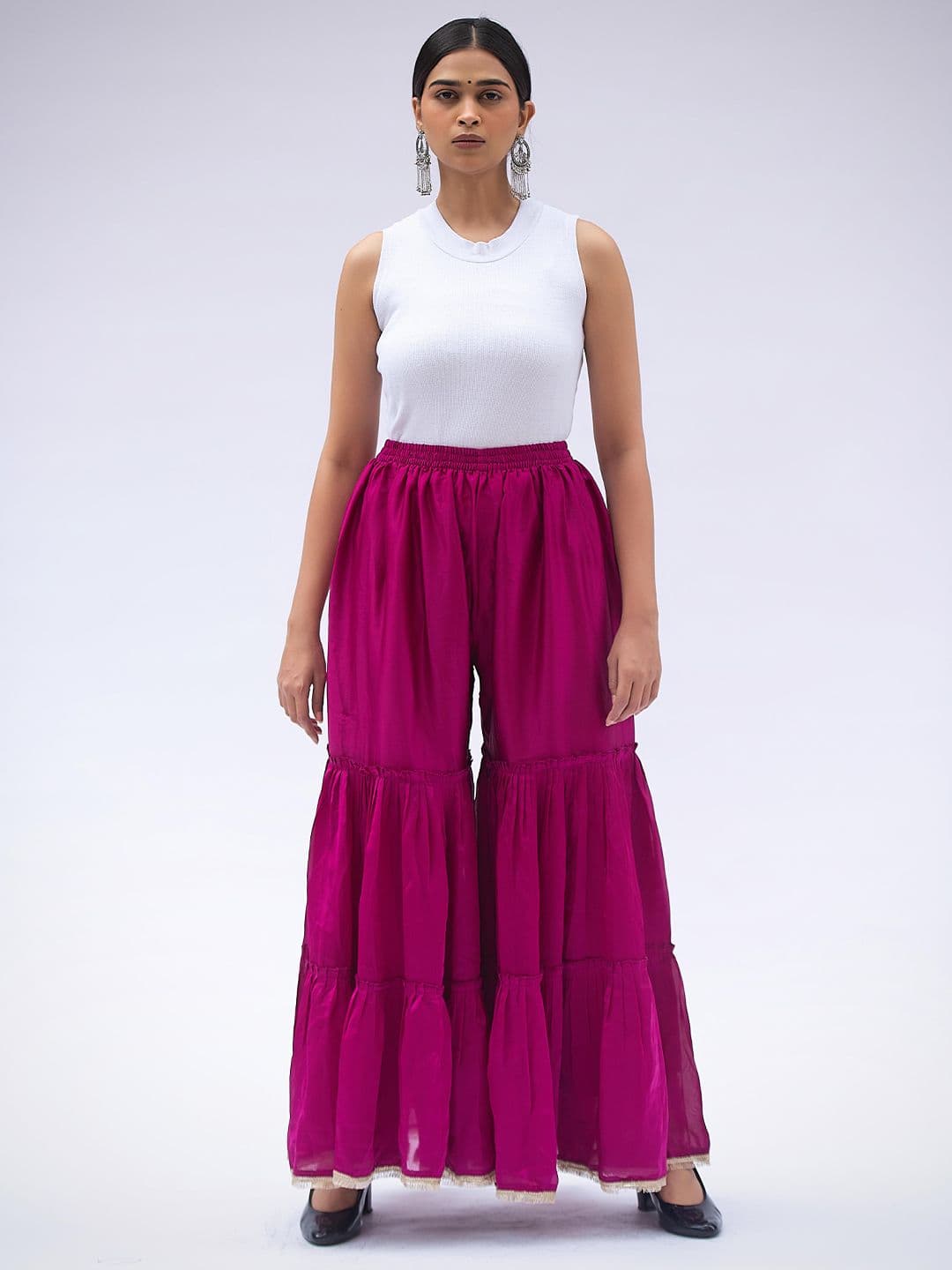 SATVAH FACTORY STUDIO Women Flared Ethnic Palazzos - view 1