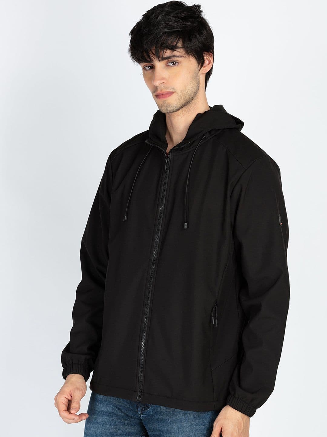 Status Quo Men Hooded Open Front Jacket - view 1