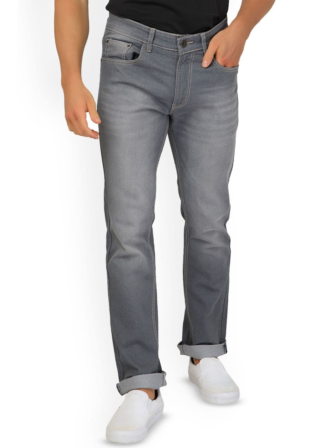 Ben Martin Men Comfort Slim Fit Light Fade Stretchable Jeans - view 1