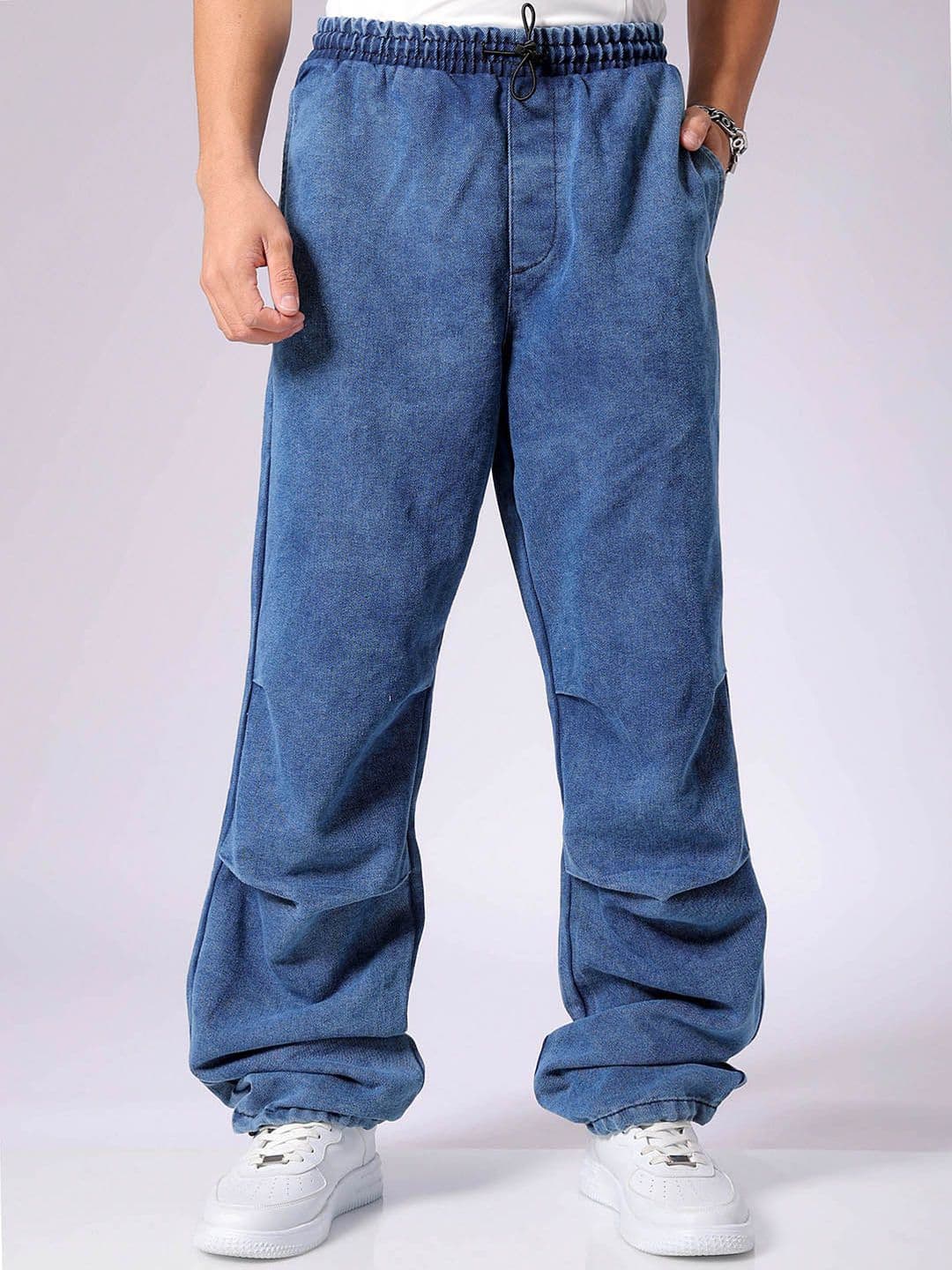The Indian Garage Co Men Mid Rise Baggy Tapered Fit Utility Denim Jogger - view 1