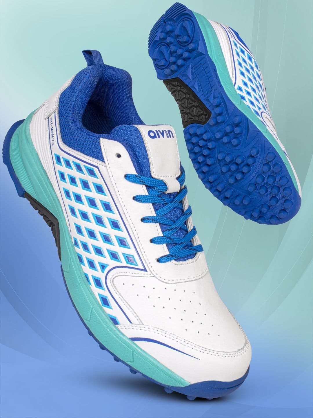 Aivin Men Blue Hit-Man 2.0 Cricket Shoes - view 1