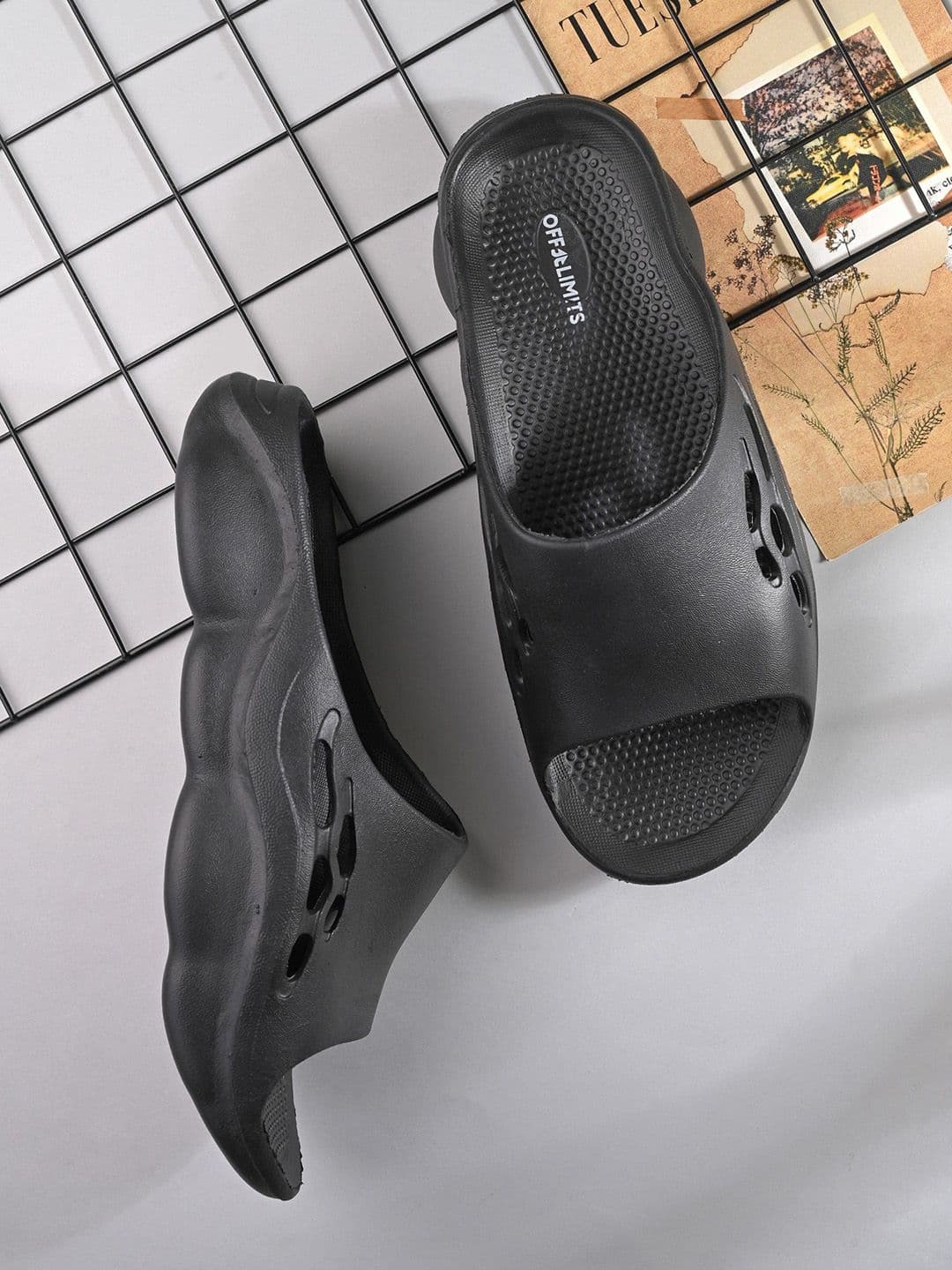 OFF LIMITS Men Rubber Sliders - view 1