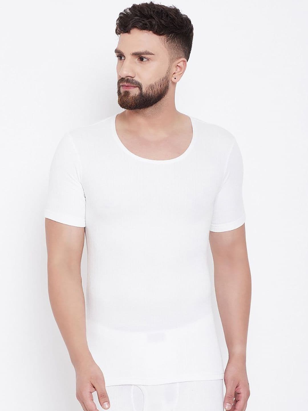 NEVA Men Striped Round Neck Half Sleeves Thermal Tops - view 1