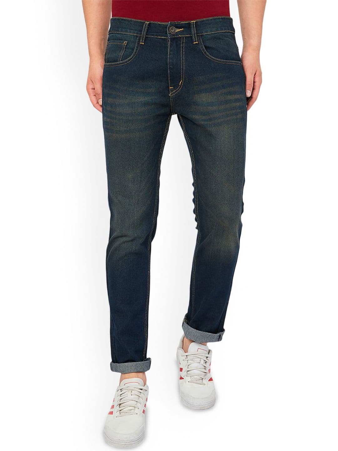 Ben Martin Men Comfort Slim Fit Cotton Light Fade Stretchable Jeans - view 1