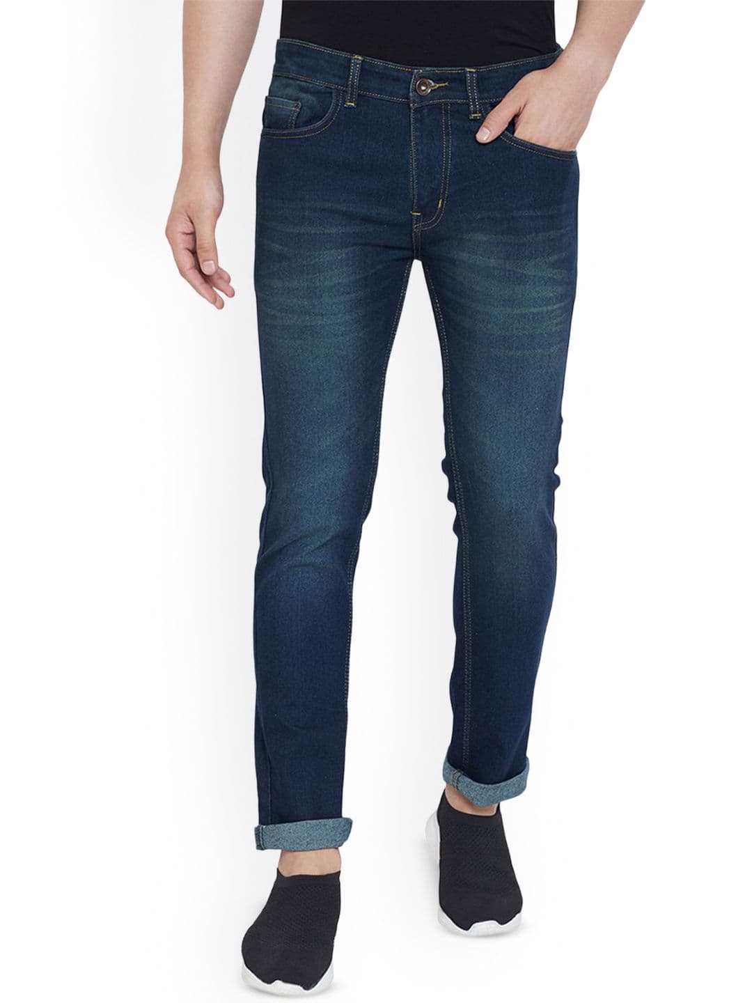 Ben Martin Men Comfort Slim Fit Light Fade StretchableMid-Rise Cotton Jeans - view 1