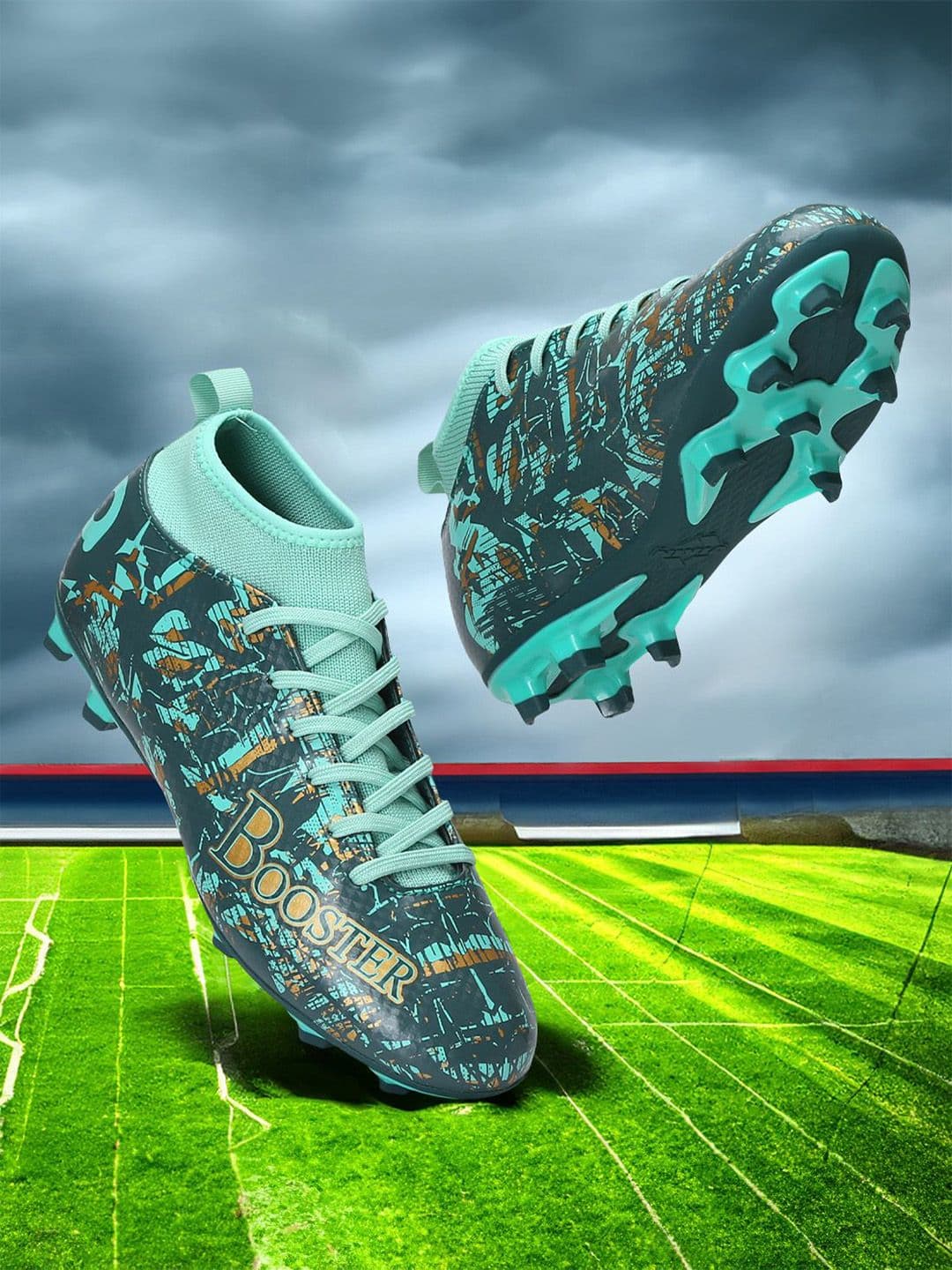 Aivin Booster Pro Hunter Green Football Shoes - view 1