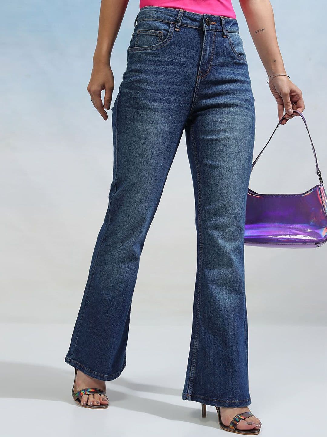 Tokyo Talkies Women Bootcut Stretchable Jeans - view 1