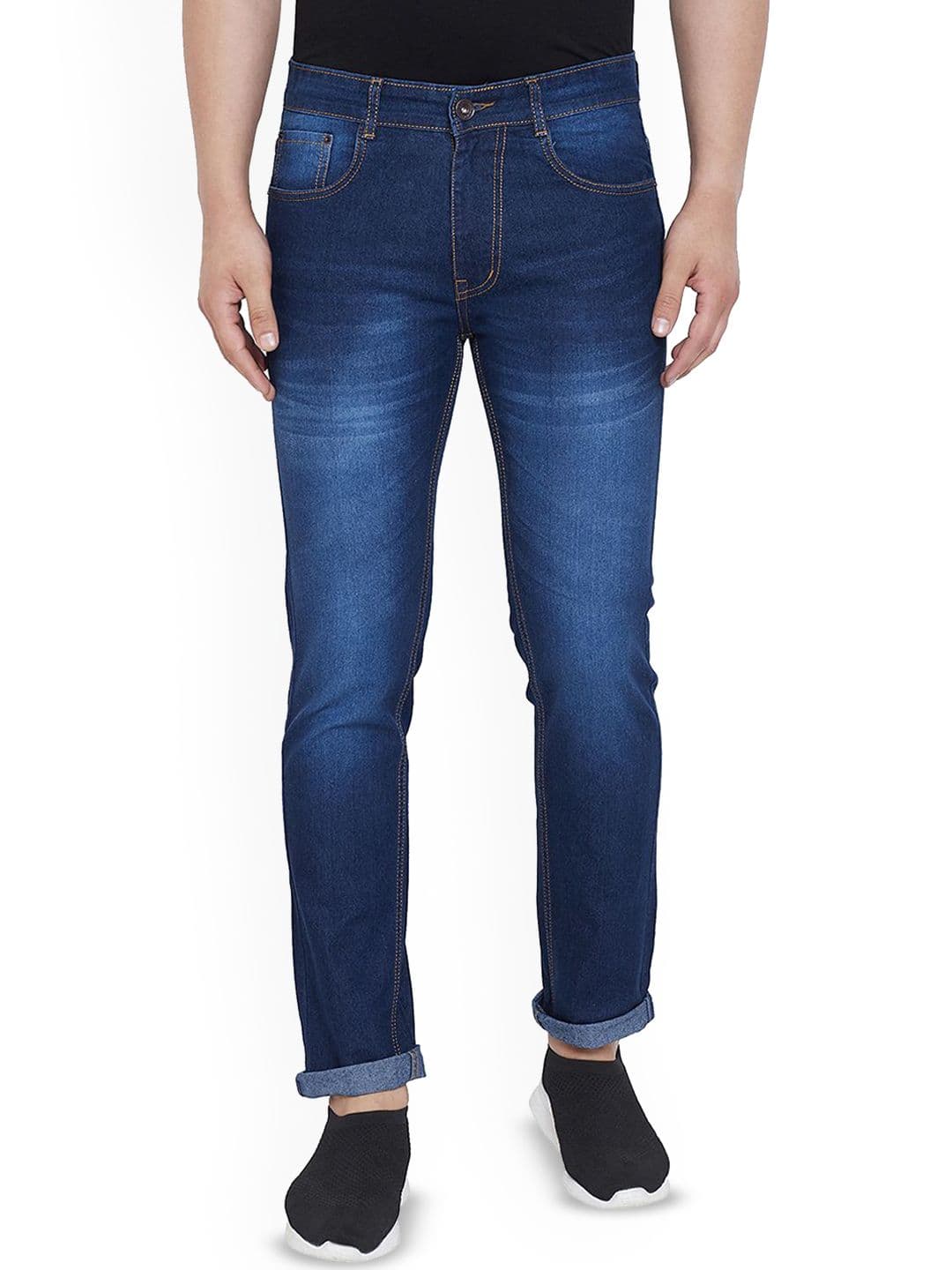 Ben Martin Men Comfort Slim Fit Mid-Rise Light Fade Stretchable Cotton Jeans - view 1