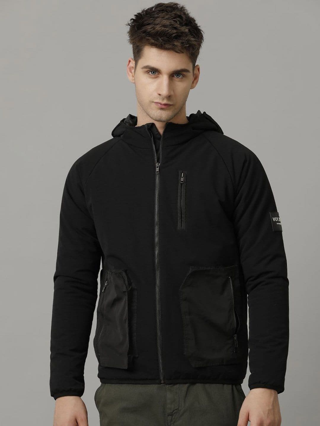 Voi Jeans Men Cottton Shoulder Tabs Sporty Jacket - view 1