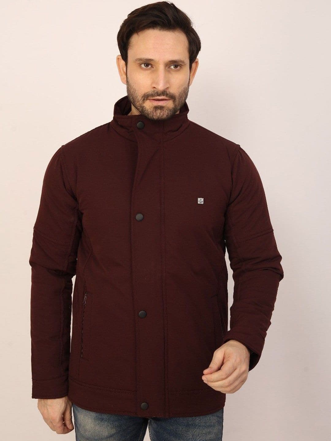 Klub Fox Men Mock Collar Lightweight Quilted Jacket - view 1