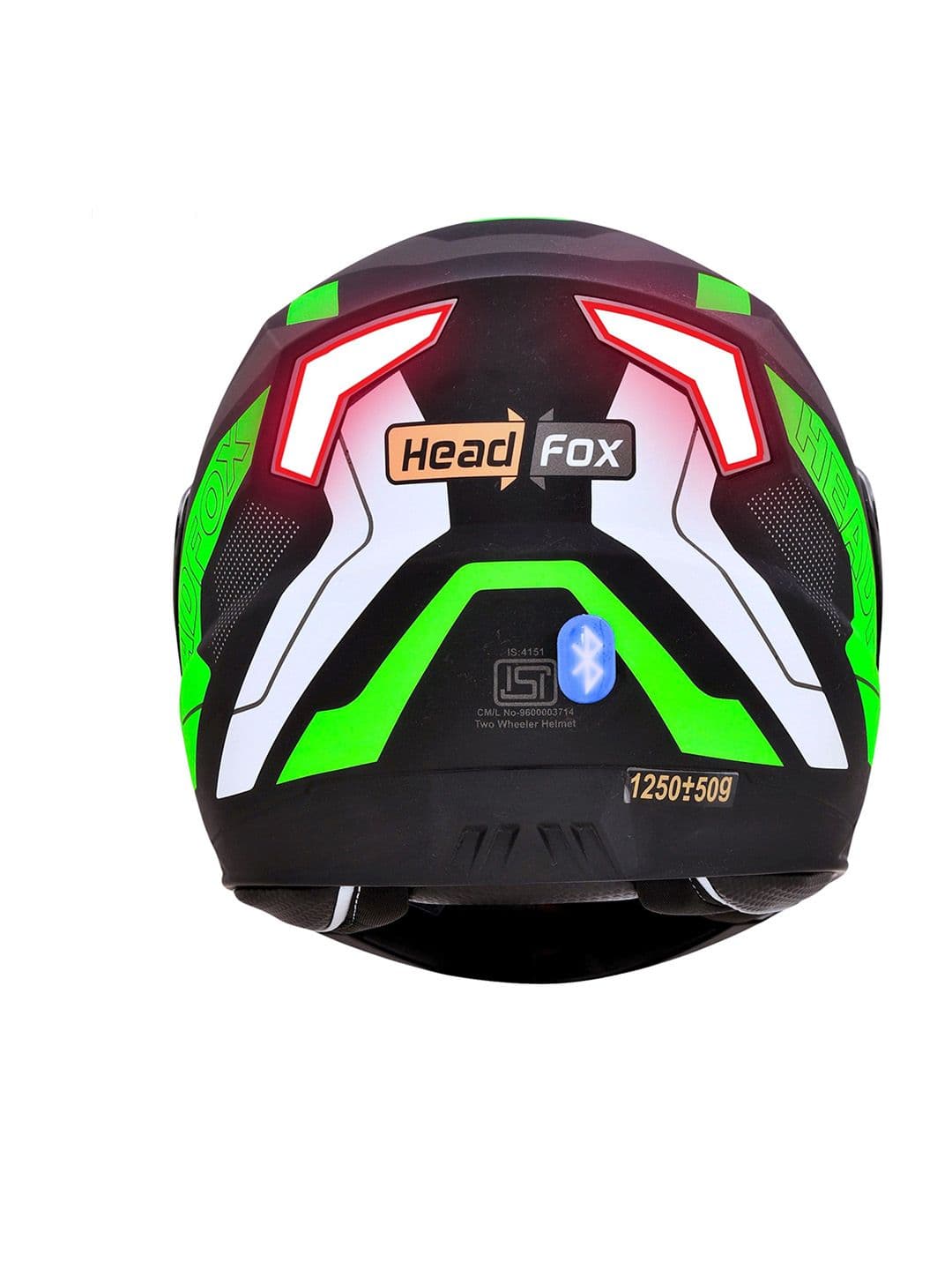 HEADFOX N2 Matt Air 7 Smart Bluetooth Calls Music GPS & Voice Asst. Road DV Helmet