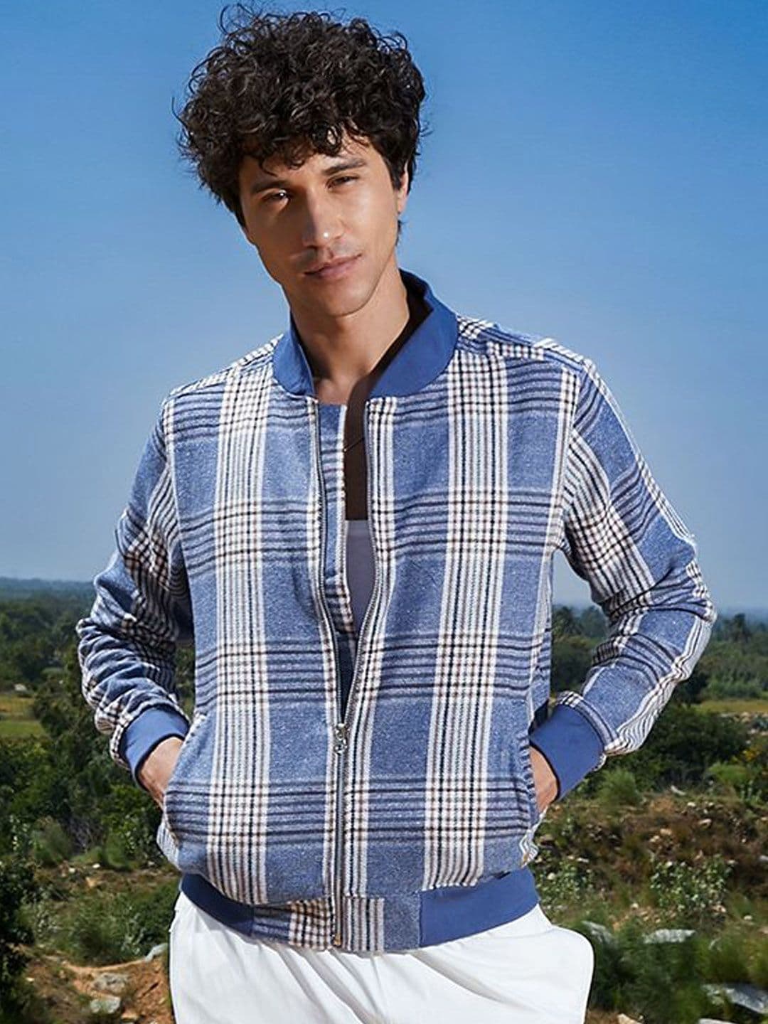 CAHOOT Men Checked Lightweight Bomber - view 1