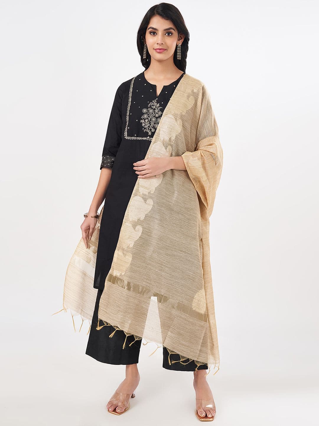 RANGMANCH BY PANTALOONS Ethnic Motifs Dupatta - view 1