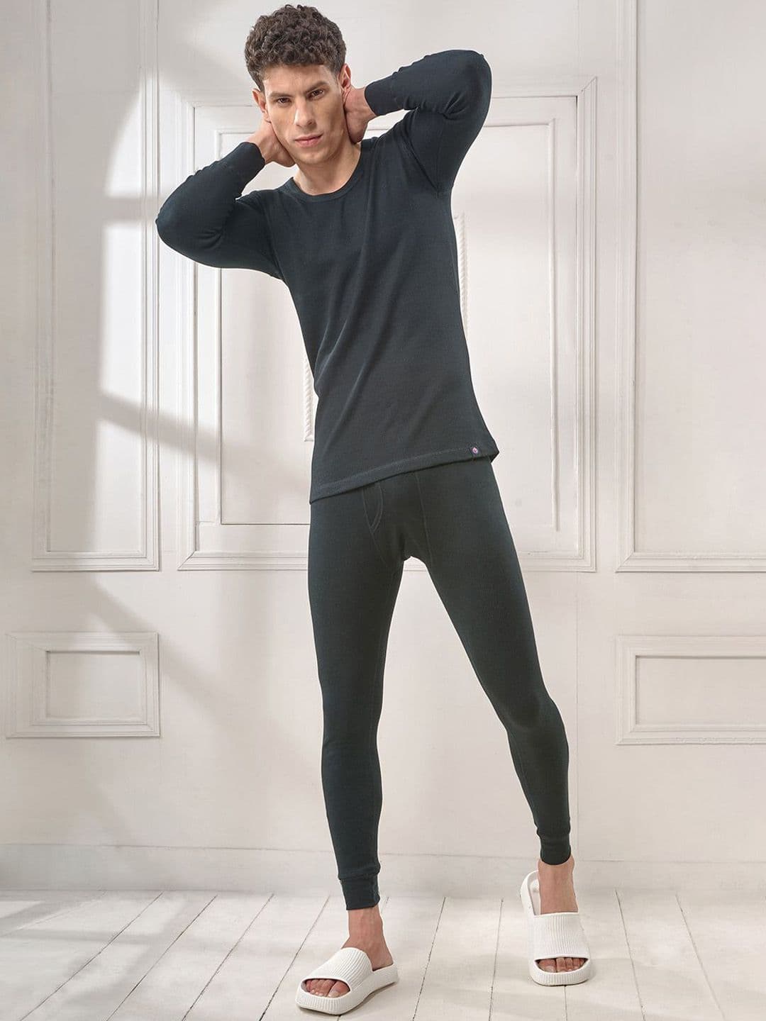 Inferno Men Multifiber Layer Full Sleeve Thermal Top and Pant Set - view 1