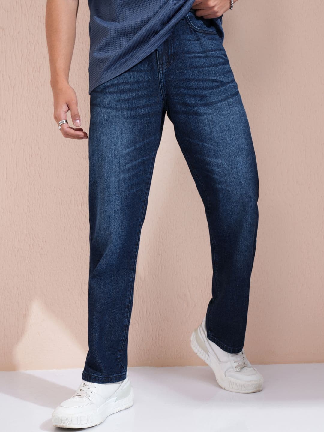 HIGHLANDER Men Mid-Rise Cotton Straight Fit Light Fade Jeans - view 1