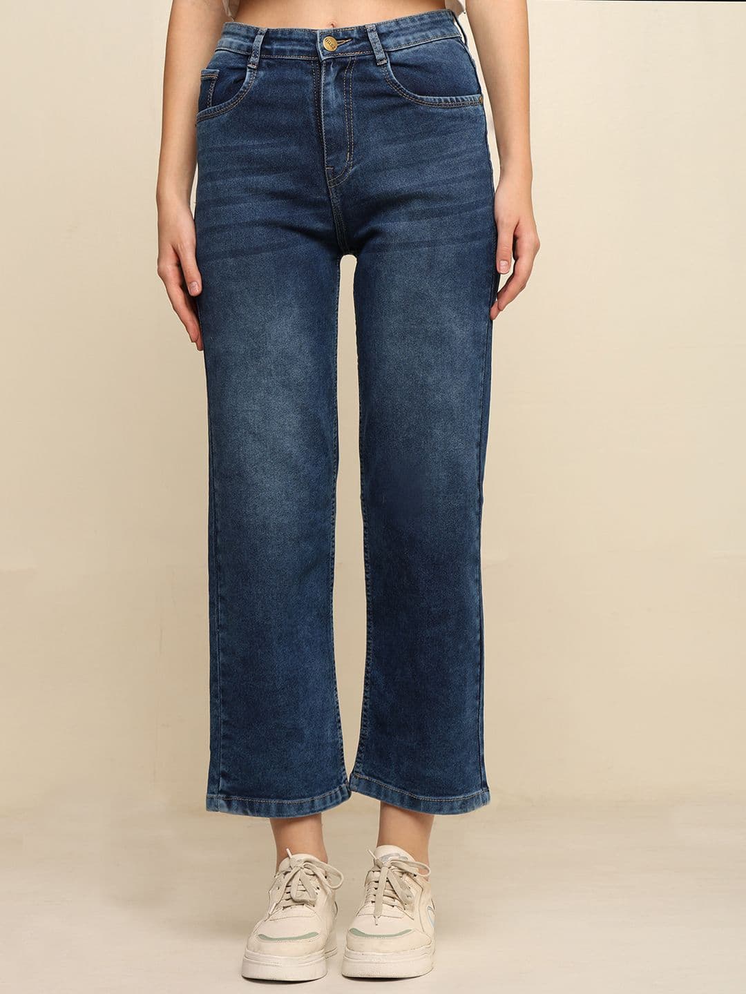 zayla Women Comfort Wide Leg High-Rise Light Fade Stretchable Jeans - view 1