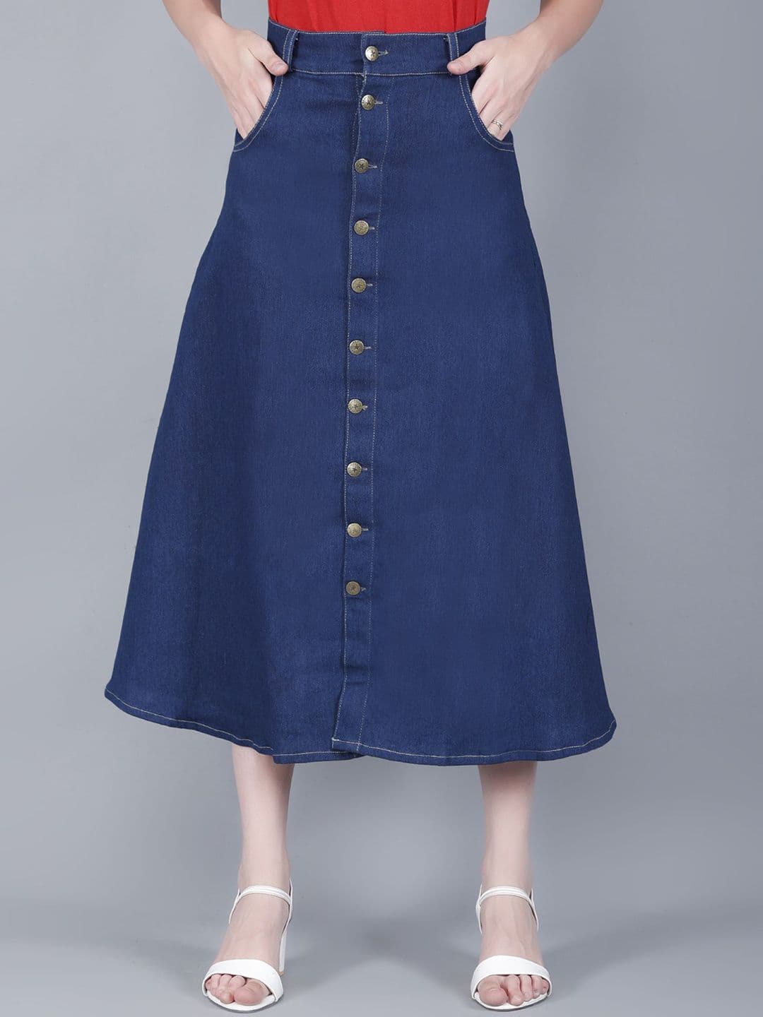 Codaisy Women A-Line Knee Length Skirts - view 1