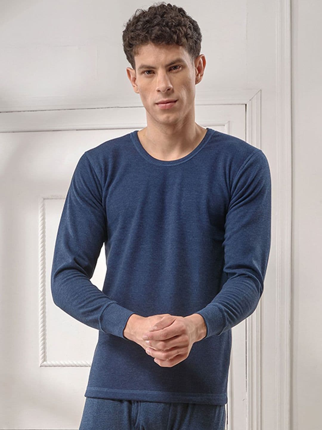 INFERNO Men Round Neck Fleeced Thermal Vest - view 1