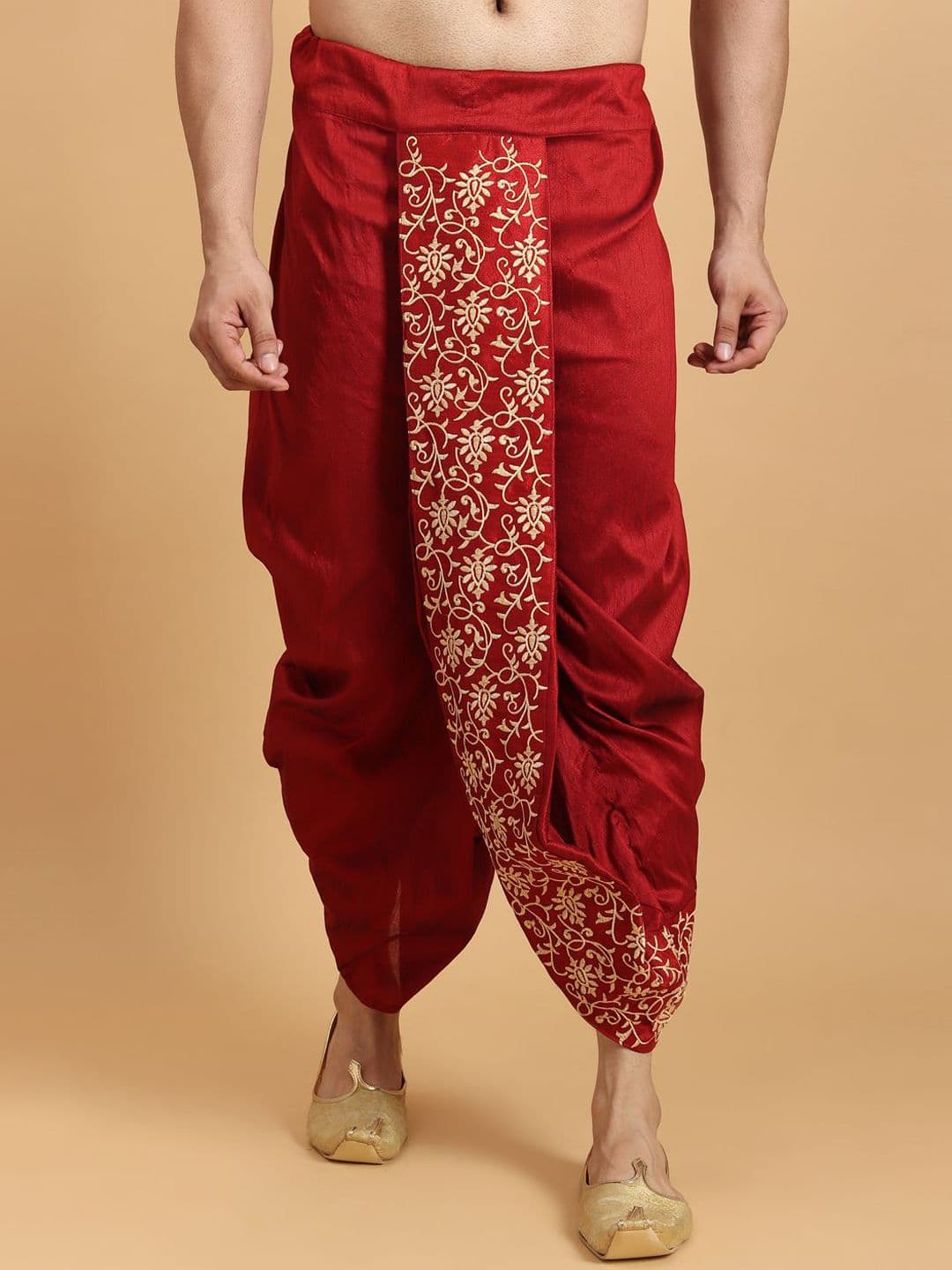 Ethluxis Men Embroidered Dhoti - view 1