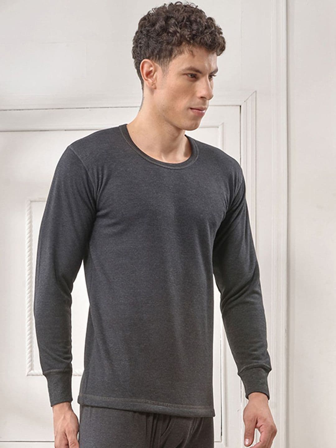 INFERNO Men Round Neck Fleeced Thermal Vest - view 1