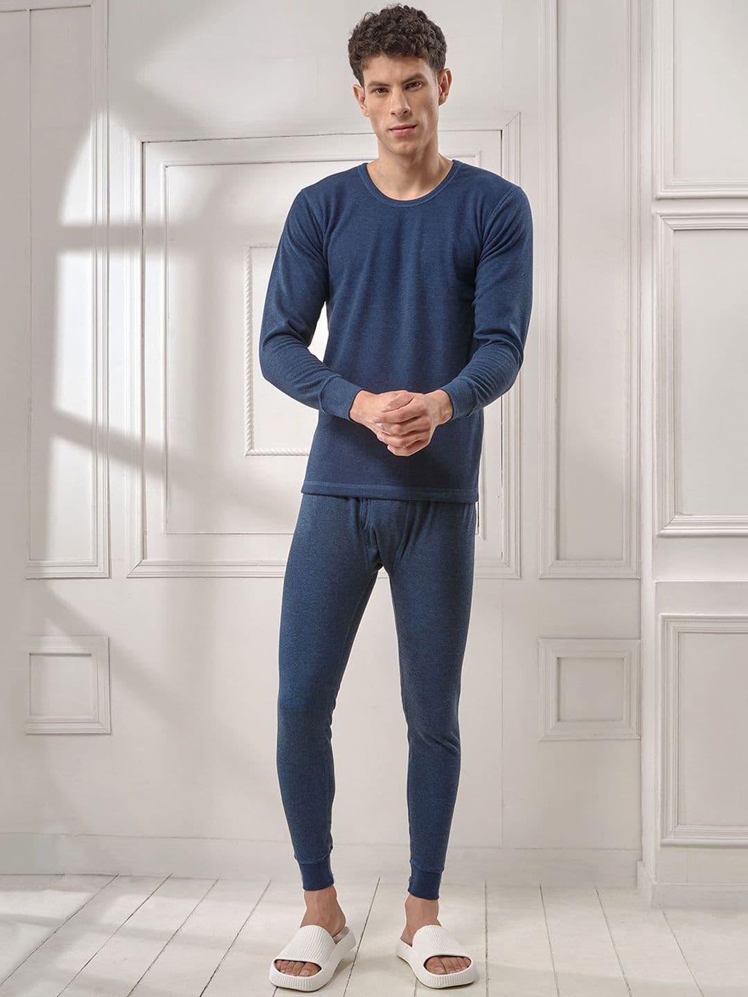 INFERNO Men Polycotton Thermal Vest and Pant Set with Fleeced linning - view 1