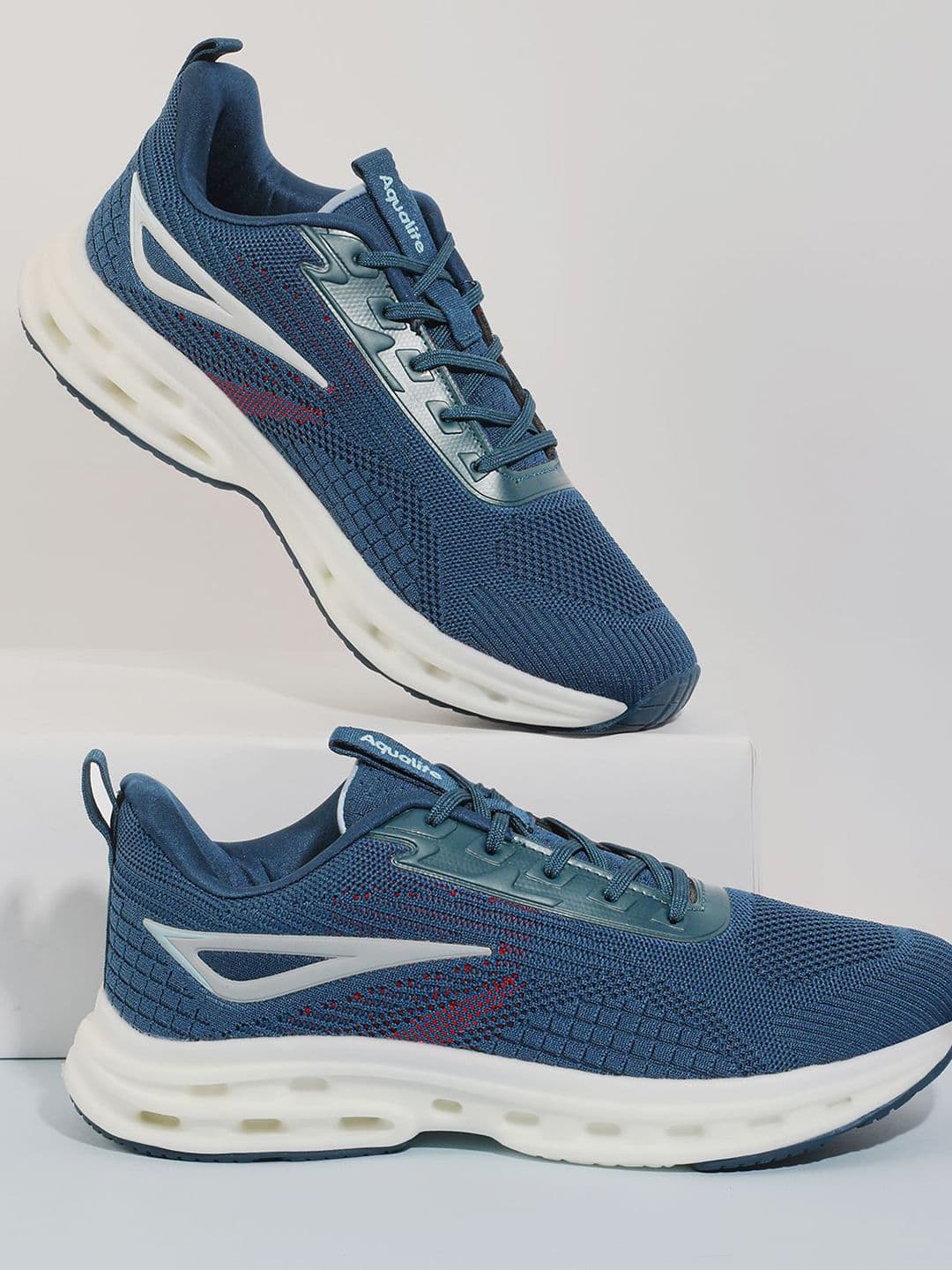 Aqualite Men Woven Design Lace-Ups Sports Sneakers - view 1