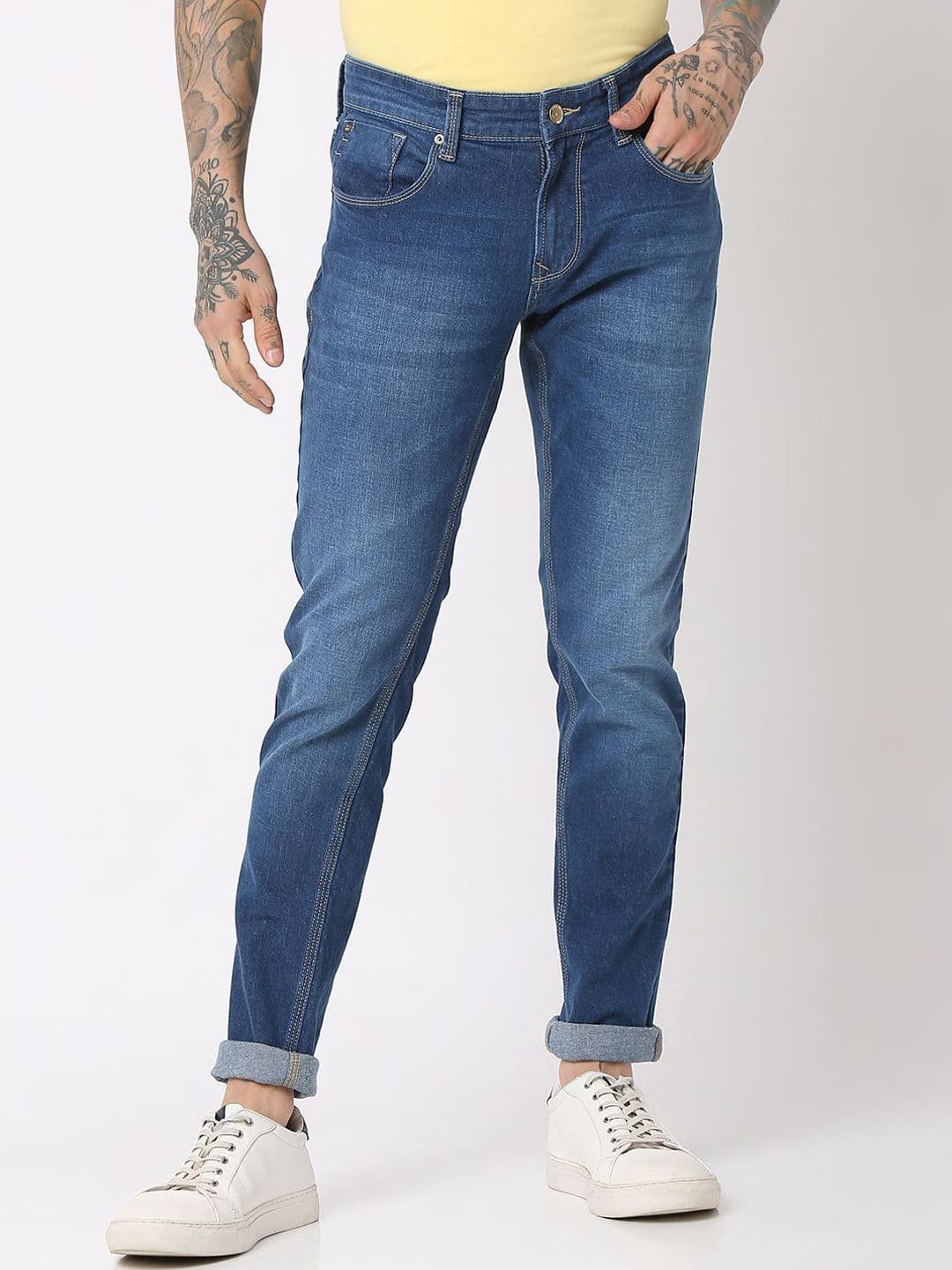 SPYKAR Men Skinny Fit Low-Rise Stretchable Jeans - view 1