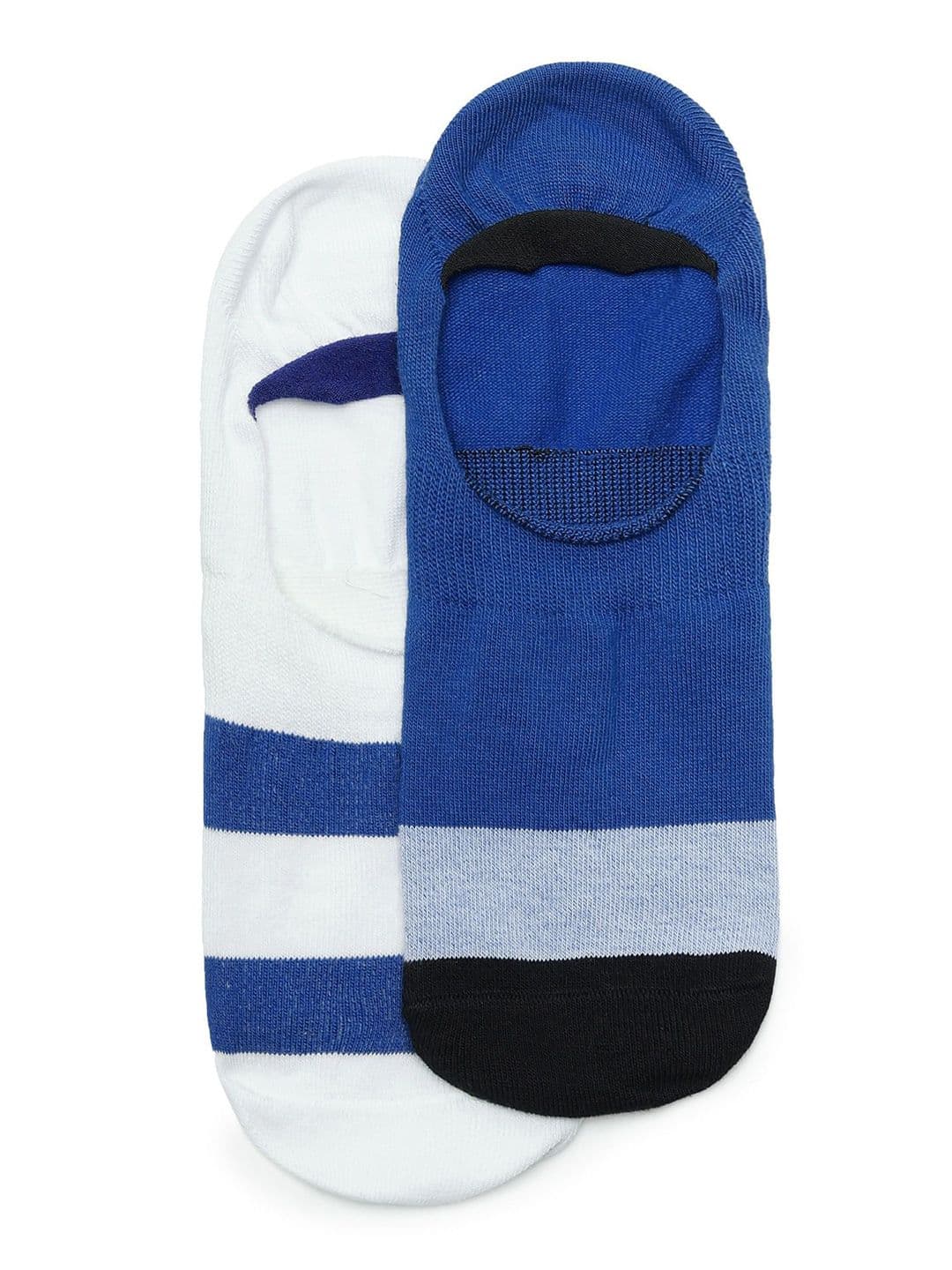 Arrow Men Pack Of 2 Colourblocked Pure Cotton Shoe Liner Socks - view 1
