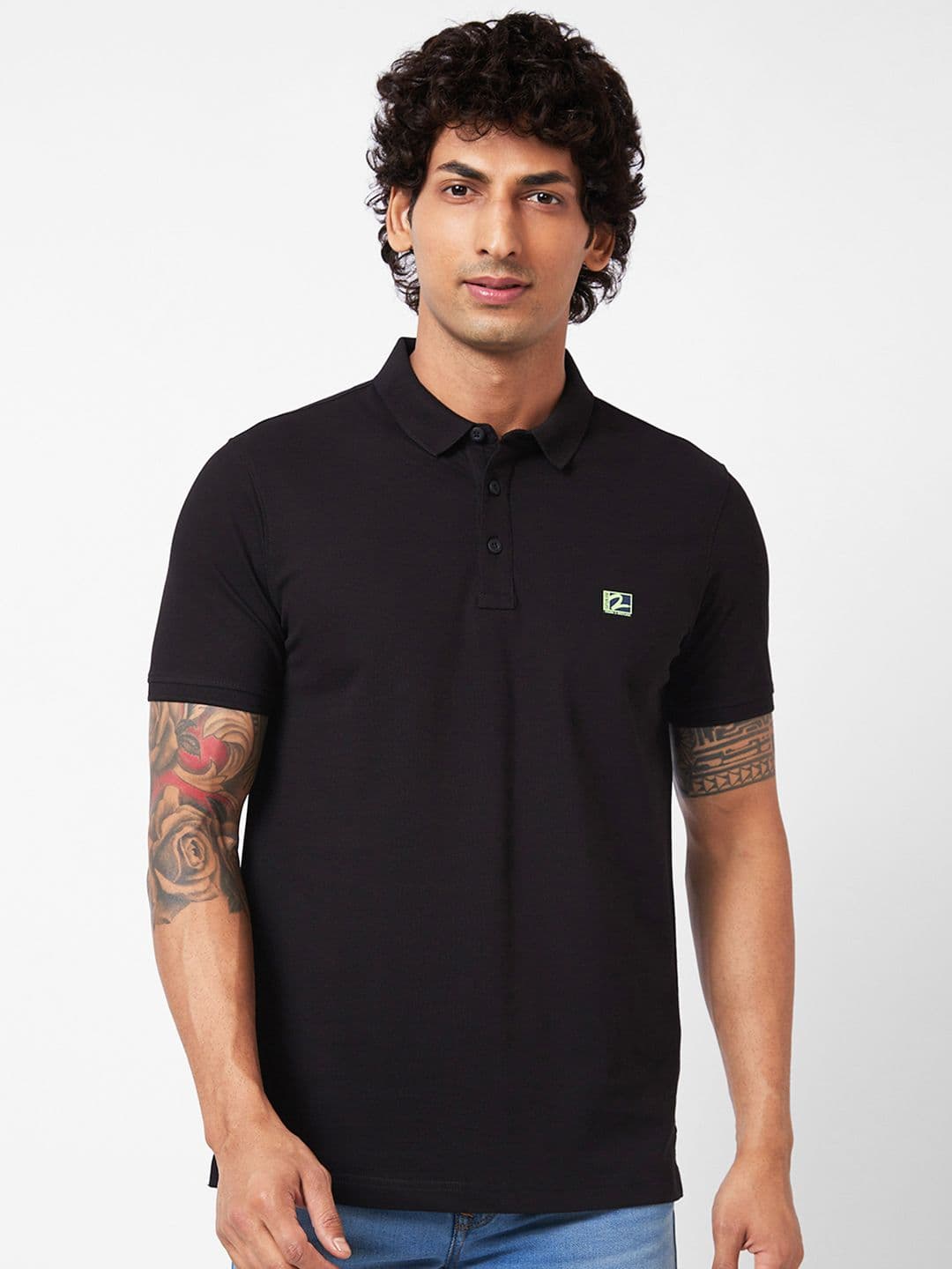 SPYKAR Polo Collar Slim Fit T-shirt - view 1