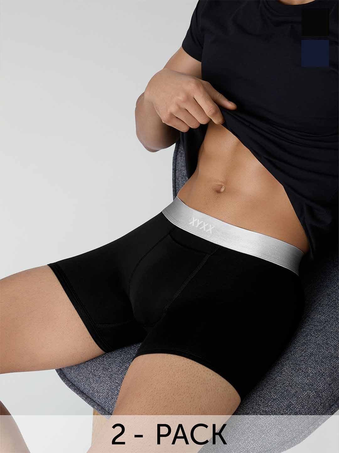 XYXX Men IntelliSoft Antimicrobial Micro Modal Pack of 2 Illuminati Trunks XYTRNK2PCKN209 - view 1