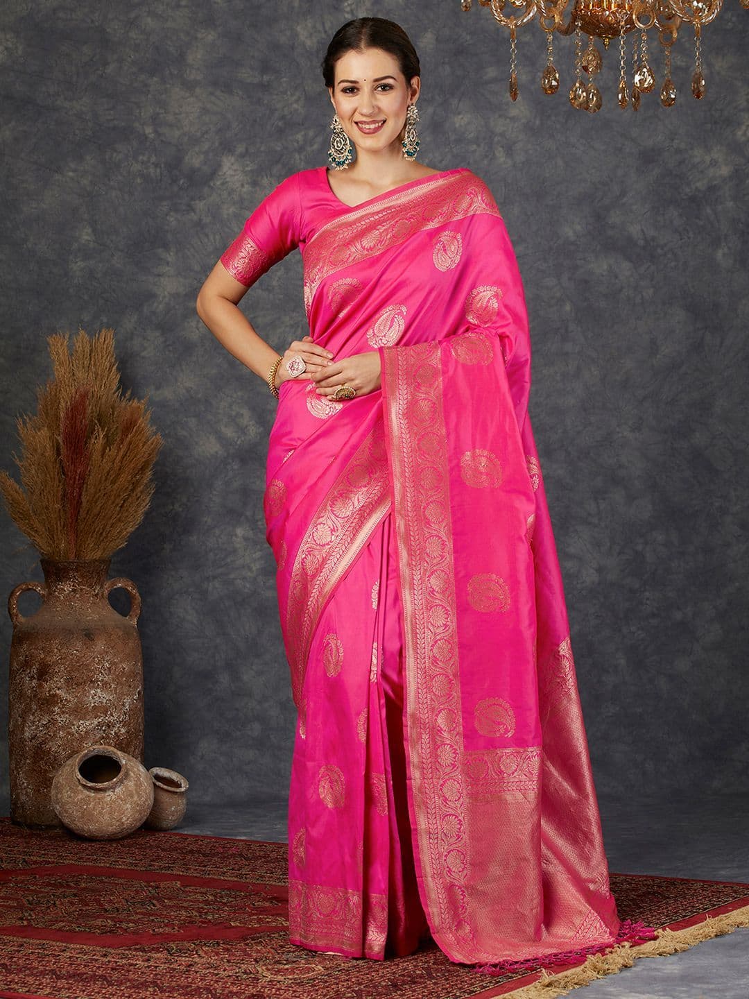 Mitera Woven Design Zari Art Silk Banarasi Saree - view 1