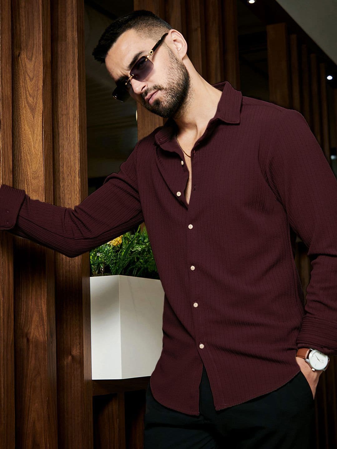 CAHOOT Men Spread Collar Comfort Casual Regular Fit Shirt - view 1