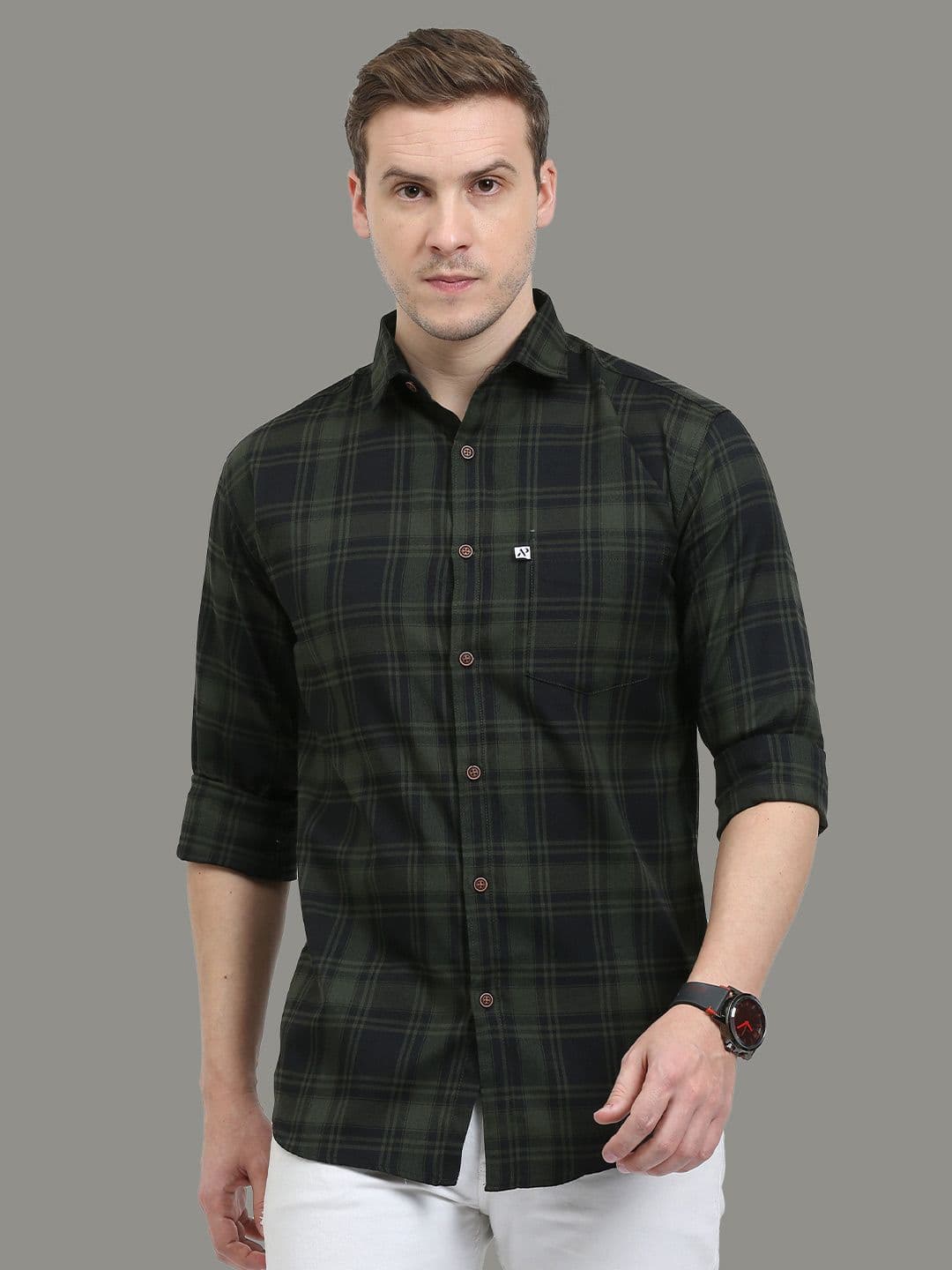 ALLWIN PAUL Men Regular Fit Tartan Checks Casual Shirt - view 1