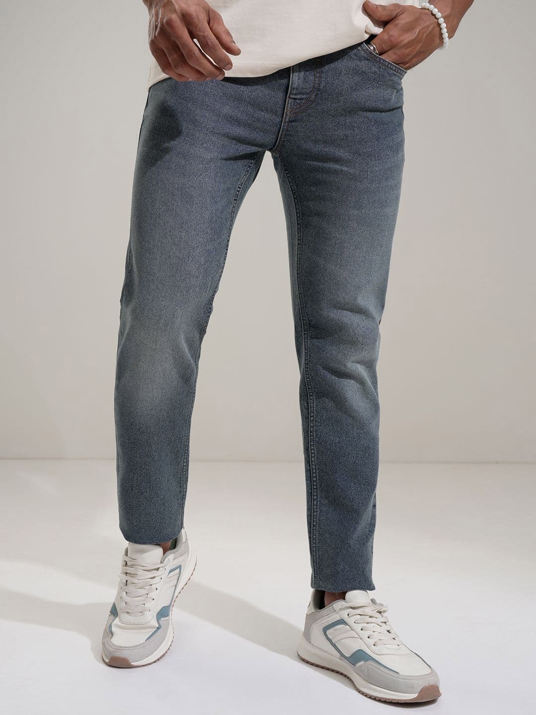 HIGHLANDER Men Slim Fit Light Fade Stretchable Jeans - view 1