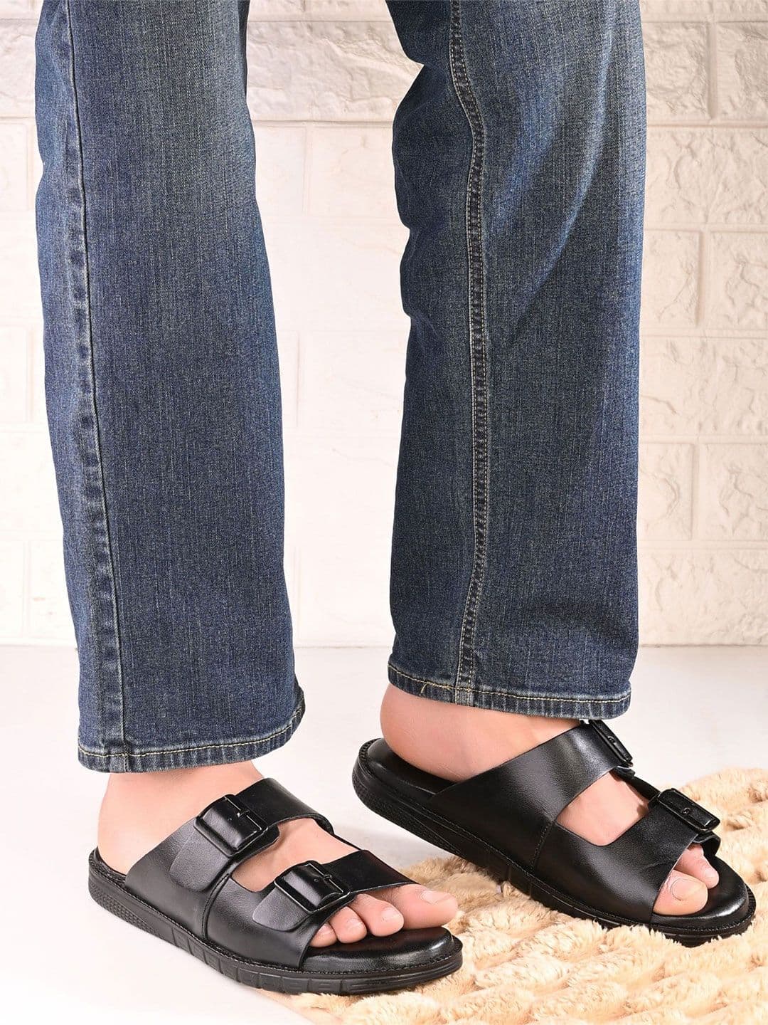 The Roadster Lifestyle Co. Men Leather Comfort Sandals - view 1