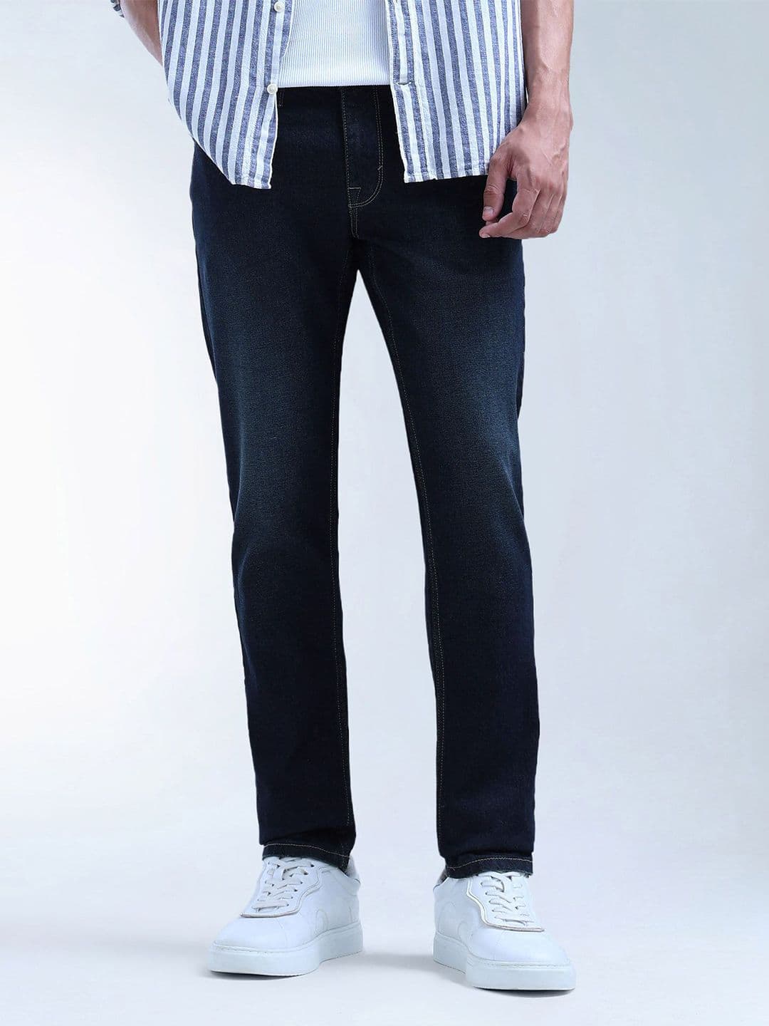 Flying Machine Men Skinny Fit Heavy Fade Stretchable Jeans - view 1